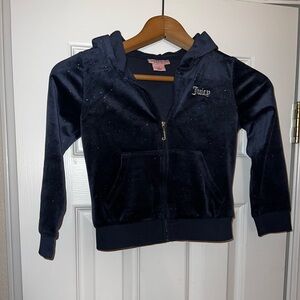 Juicy Couture Midnight Blue Velour Jacket